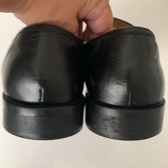 Steeple Gate Made in Brazil Men’s Leather Black Slip On Loafer Size 9 - Picture 4 of 15